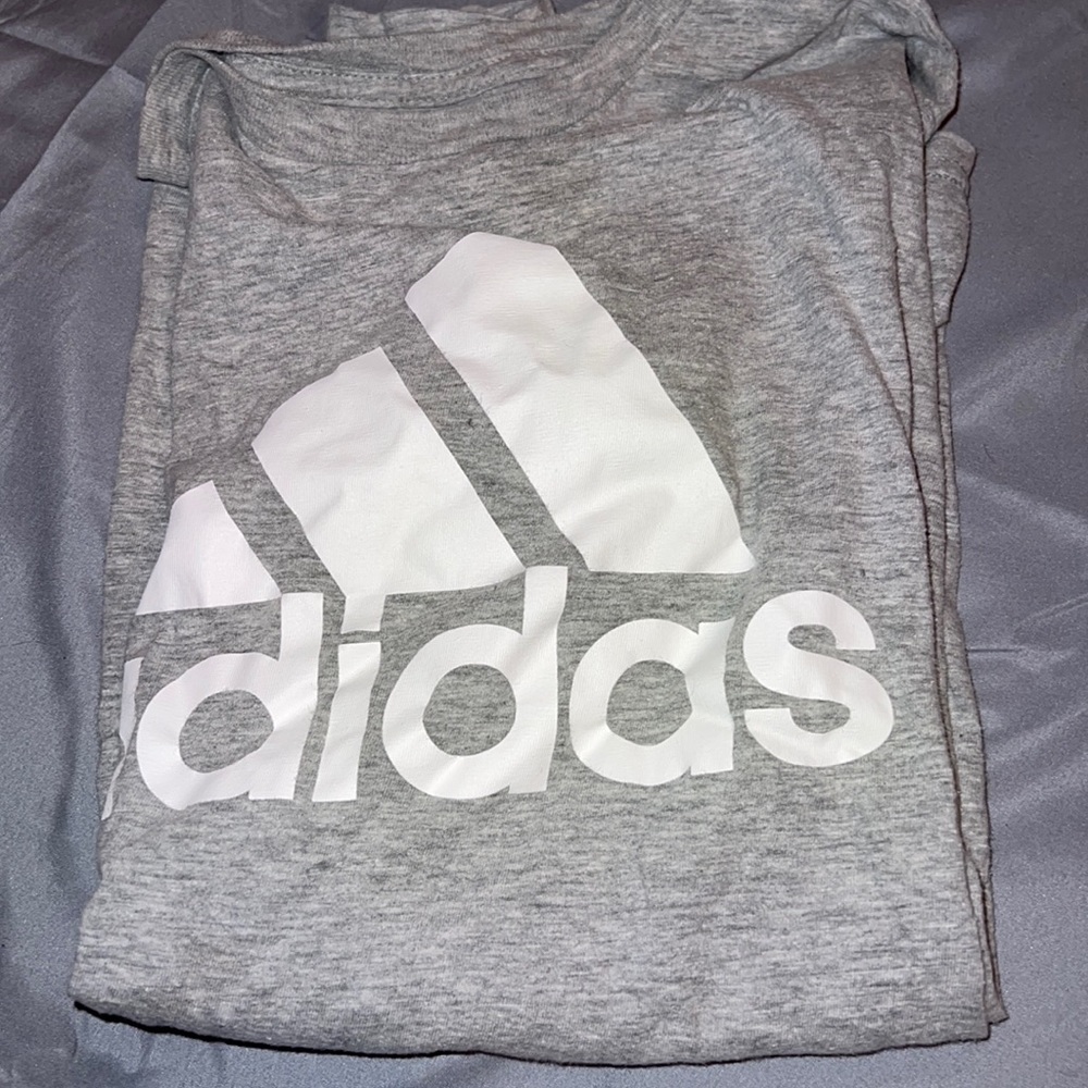 Gray adidas shirt